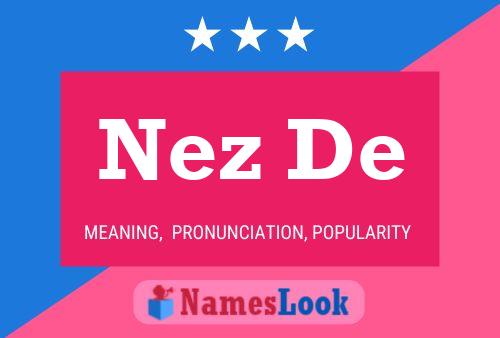 ملصق اسم Nez De