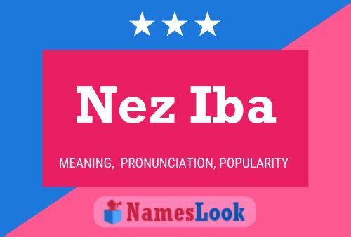 ملصق اسم Nez Iba