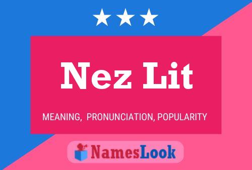 ملصق اسم Nez Lit