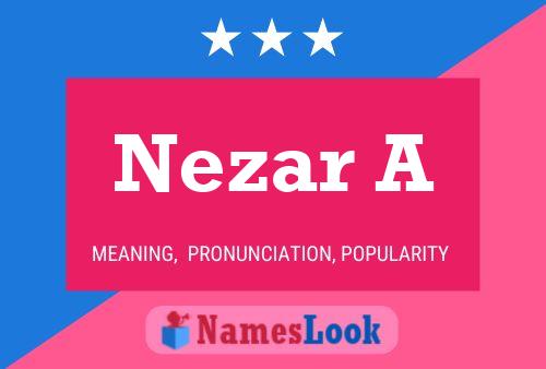 ملصق اسم Nezar A