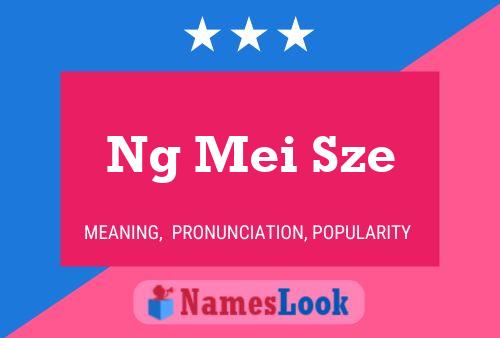 ملصق اسم Ng Mei Sze