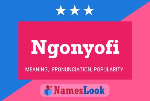 ملصق اسم Ngonyofi