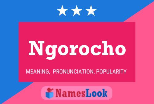 ملصق اسم Ngorocho