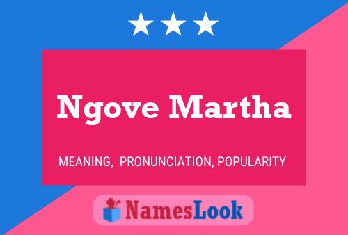 ملصق اسم Ngove Martha