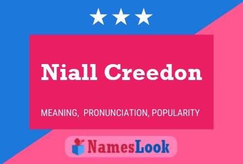 ملصق اسم Niall Creedon