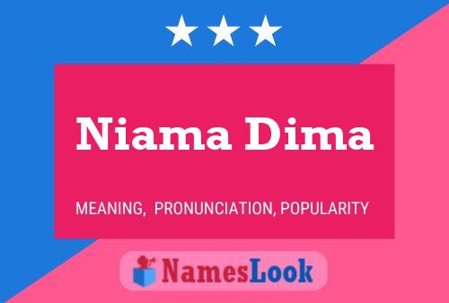 ملصق اسم Niama Dima