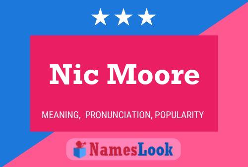 ملصق اسم Nic Moore