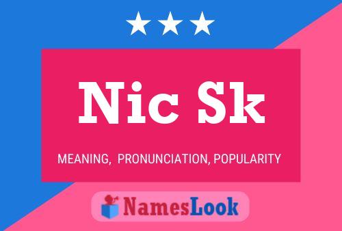 ملصق اسم Nic Sk