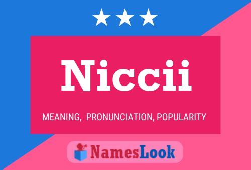 ملصق اسم Niccii