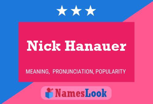 ملصق اسم Nick Hanauer