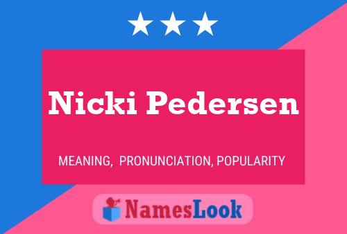 ملصق اسم Nicki Pedersen