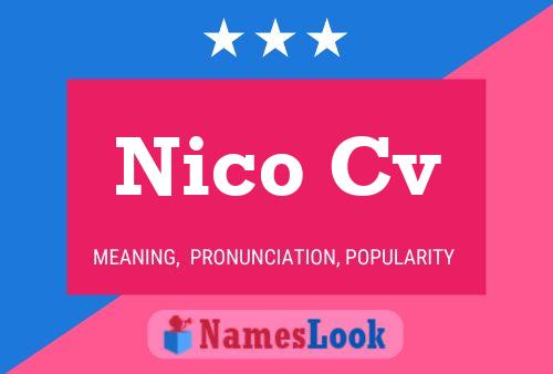 ملصق اسم Nico Cv