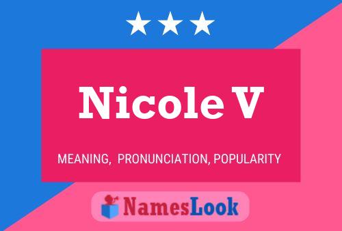 ملصق اسم Nicole V