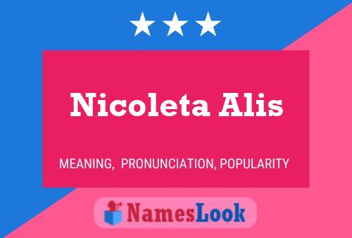 ملصق اسم Nicoleta Alis