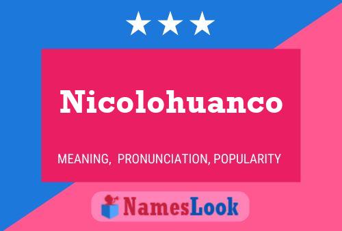 ملصق اسم Nicolohuanco