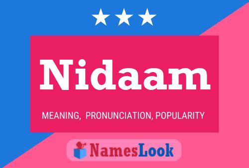 ملصق اسم Nidaam