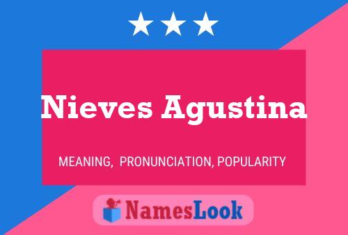 ملصق اسم Nieves Agustina