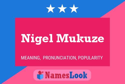 ملصق اسم Nigel Mukuze