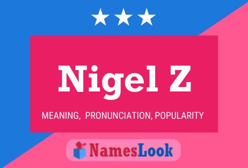 ملصق اسم Nigel Z