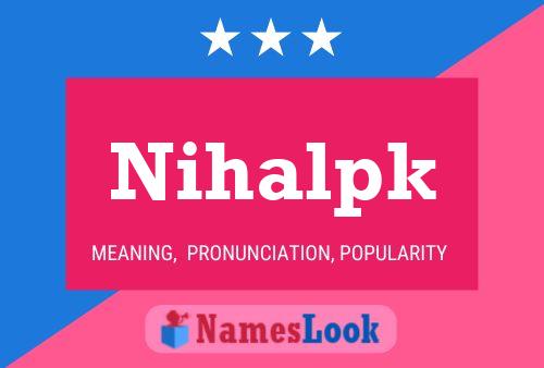 ملصق اسم Nihalpk