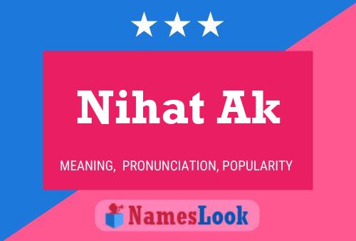 ملصق اسم Nihat Ak