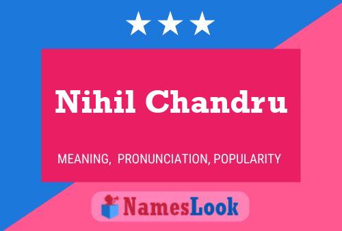 ملصق اسم Nihil Chandru