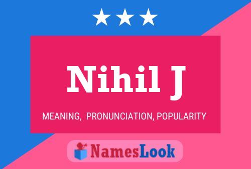 ملصق اسم Nihil J