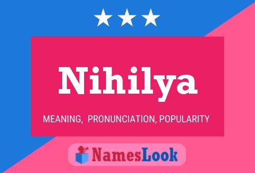 ملصق اسم Nihilya