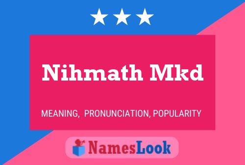 ملصق اسم Nihmath Mkd