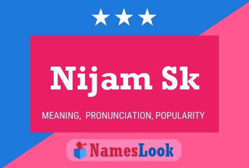 ملصق اسم Nijam Sk