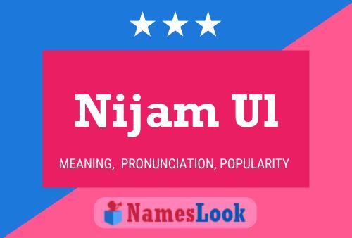 ملصق اسم Nijam Ul