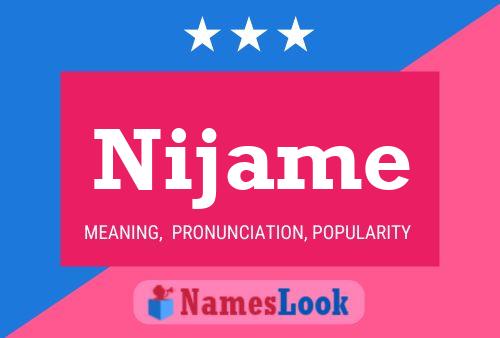 ملصق اسم Nijame