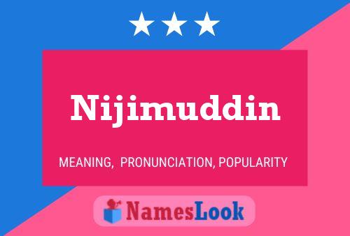 ملصق اسم Nijimuddin