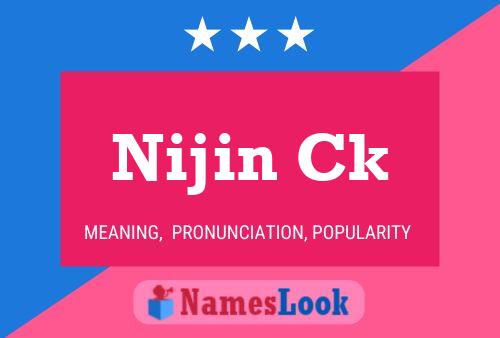 ملصق اسم Nijin Ck