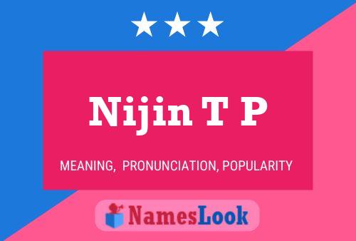 ملصق اسم Nijin T P