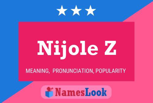 ملصق اسم Nijole Z