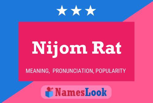 ملصق اسم Nijom Rat