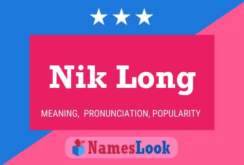 ملصق اسم Nik Long