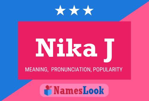 ملصق اسم Nika J