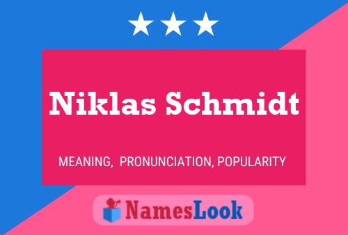 ملصق اسم Niklas Schmidt