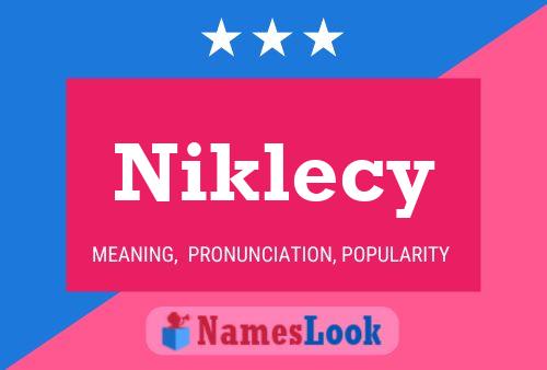 ملصق اسم Niklecy