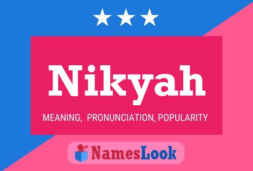 ملصق اسم Nikyah