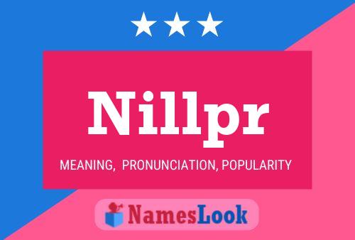 ملصق اسم Nillpr