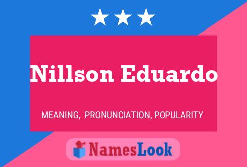 ملصق اسم Nillson Eduardo