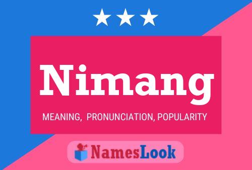 ملصق اسم Nimang