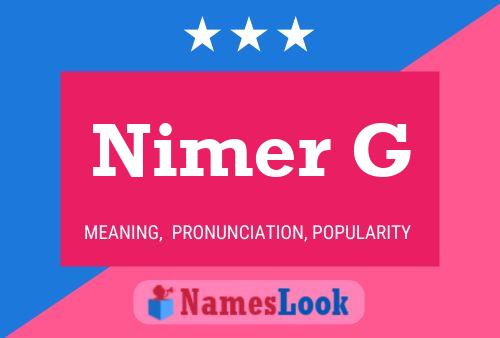 ملصق اسم Nimer G