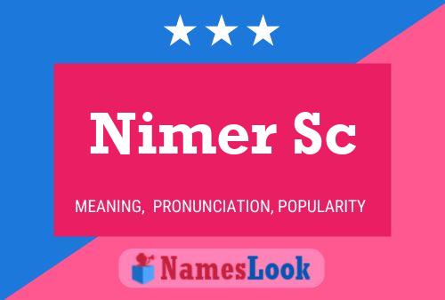 ملصق اسم Nimer Sc