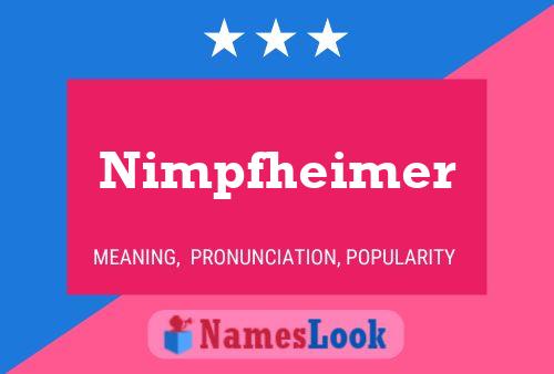 ملصق اسم Nimpfheimer