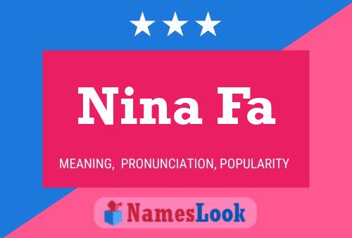 ملصق اسم Nina Fa