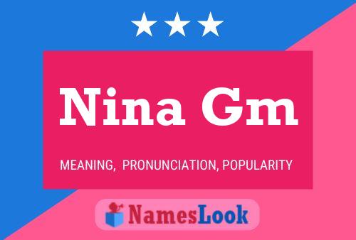 ملصق اسم Nina Gm